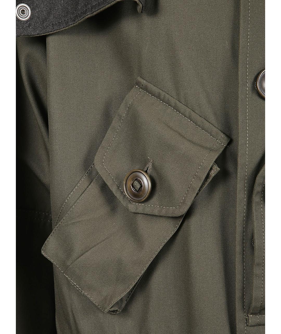 MAISON MARGIELA Зеленая хлопковая парка, фото 2