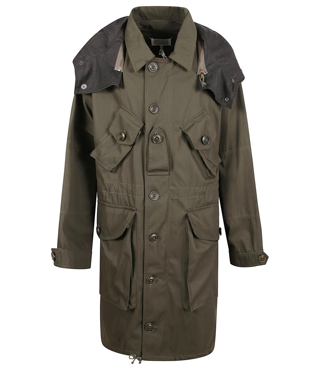 MAISON MARGIELA Зеленая хлопковая парка, фото 1