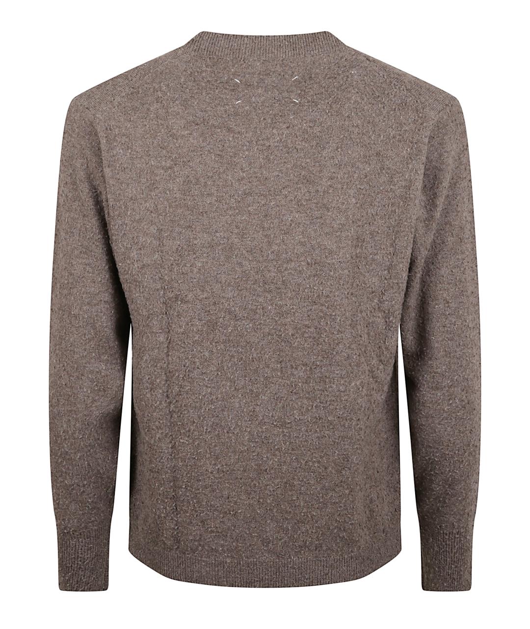 MAISON MARGIELA Коричневый кашемировый джемпер / свитер, фото 3