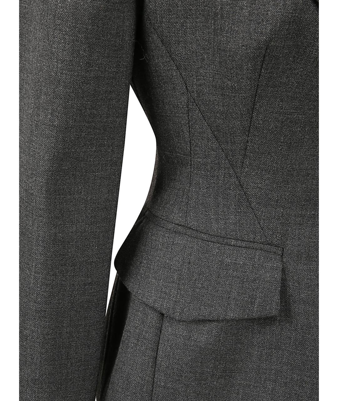 ERMANNO SCERVINO Серый шерстяной жакет/пиджак, фото 2