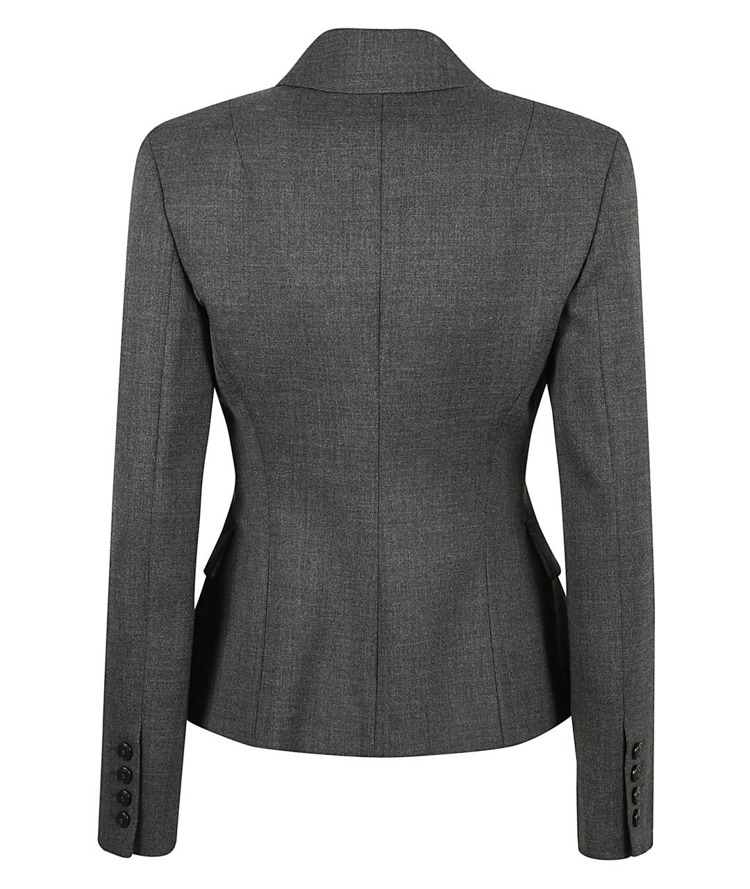 ERMANNO SCERVINO Серый шерстяной жакет/пиджак, фото 3