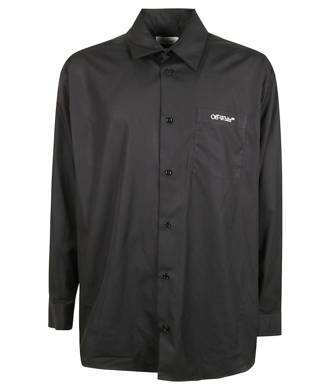 OFF-WHITE Черная хлопковая кэжуал рубашка, фото 1
