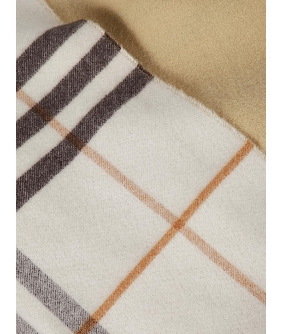 BURBERRY Бежевый кашемировый шарф, фото 3