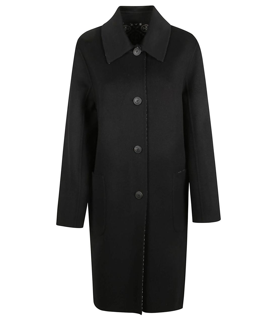 TORY BURCH Черное шерстяное пальто, фото 1
