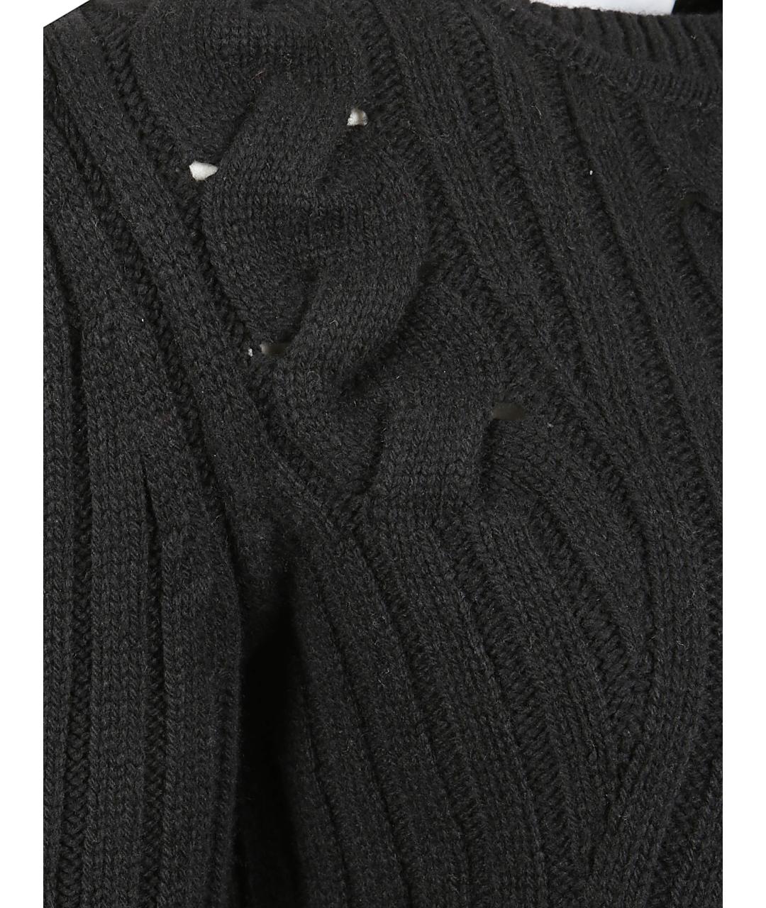 ALEXANDER MCQUEEN Черный шерстяной джемпер / свитер, фото 2