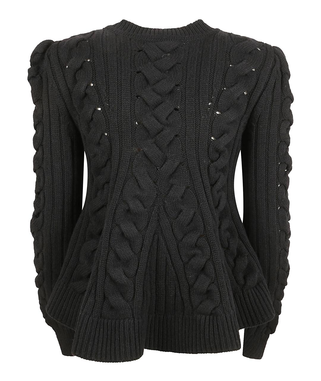 ALEXANDER MCQUEEN Черный шерстяной джемпер / свитер, фото 3