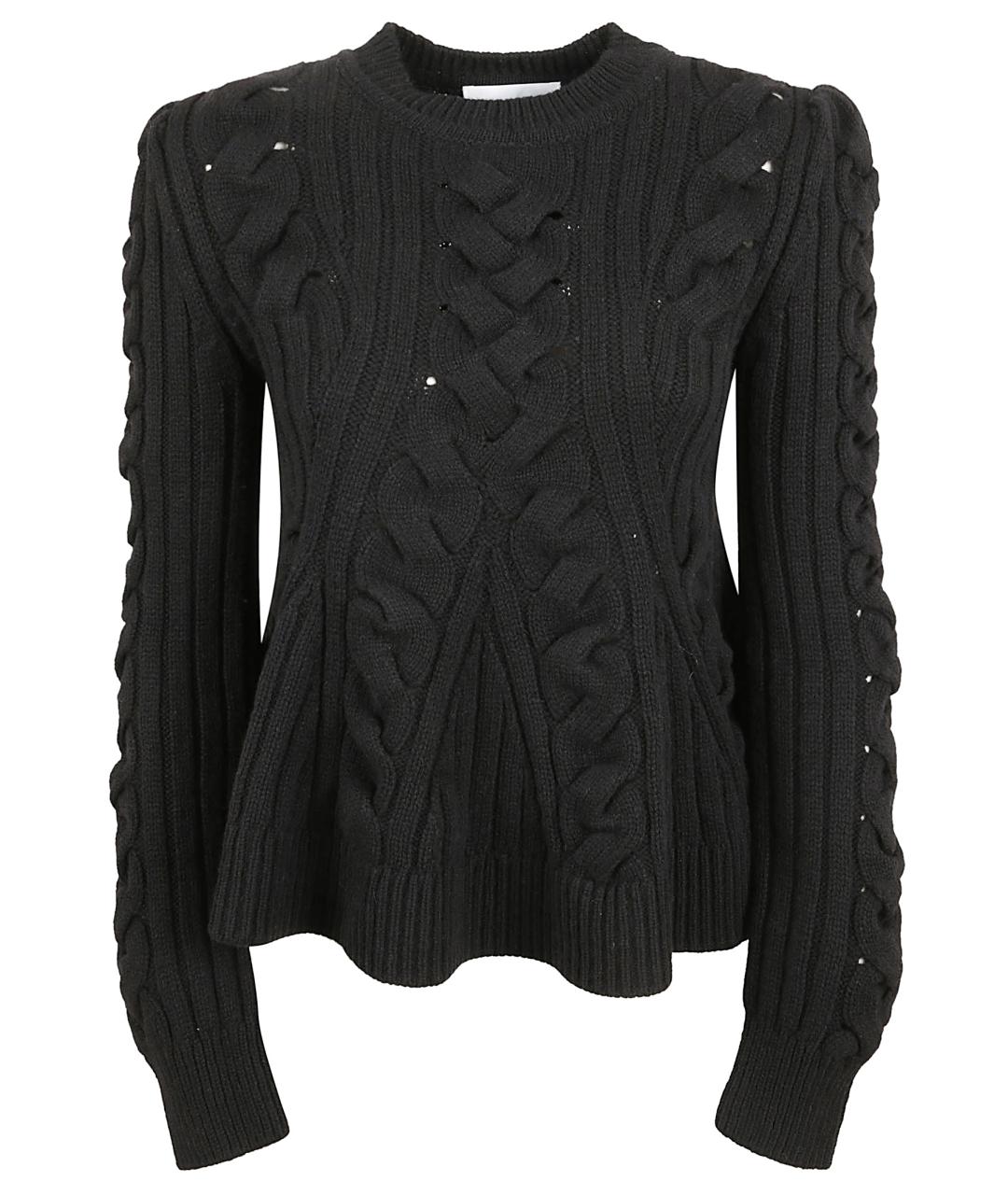 ALEXANDER MCQUEEN Черный шерстяной джемпер / свитер, фото 1