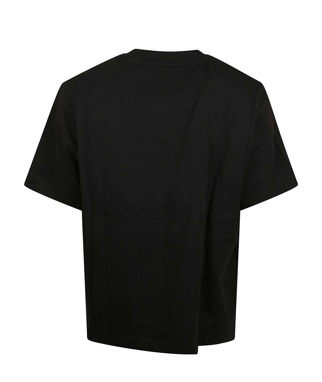 OFF-WHITE Черная хлопковая футболка, фото 2