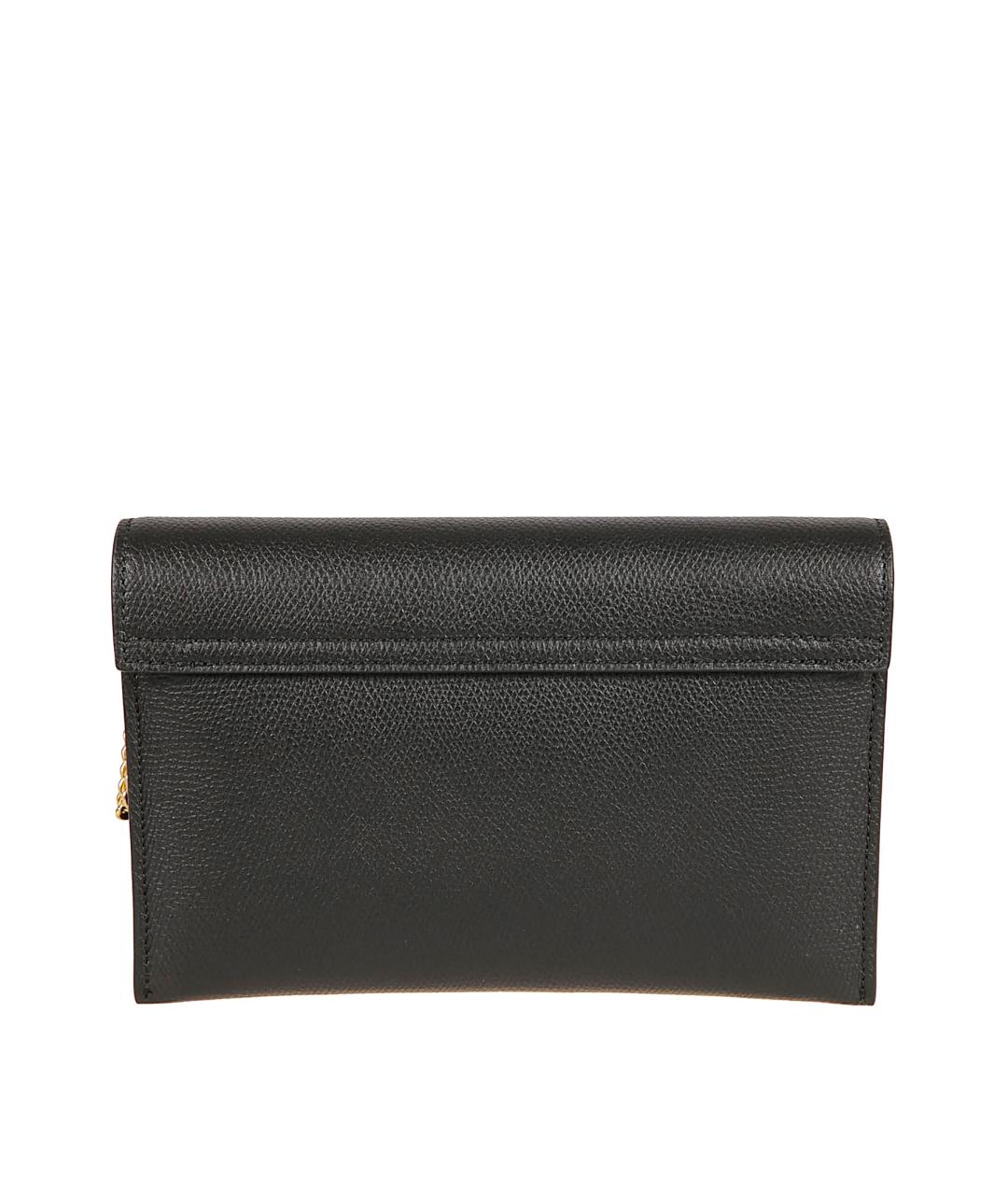 VALENTINO Черный кожаный кошелек, фото 2