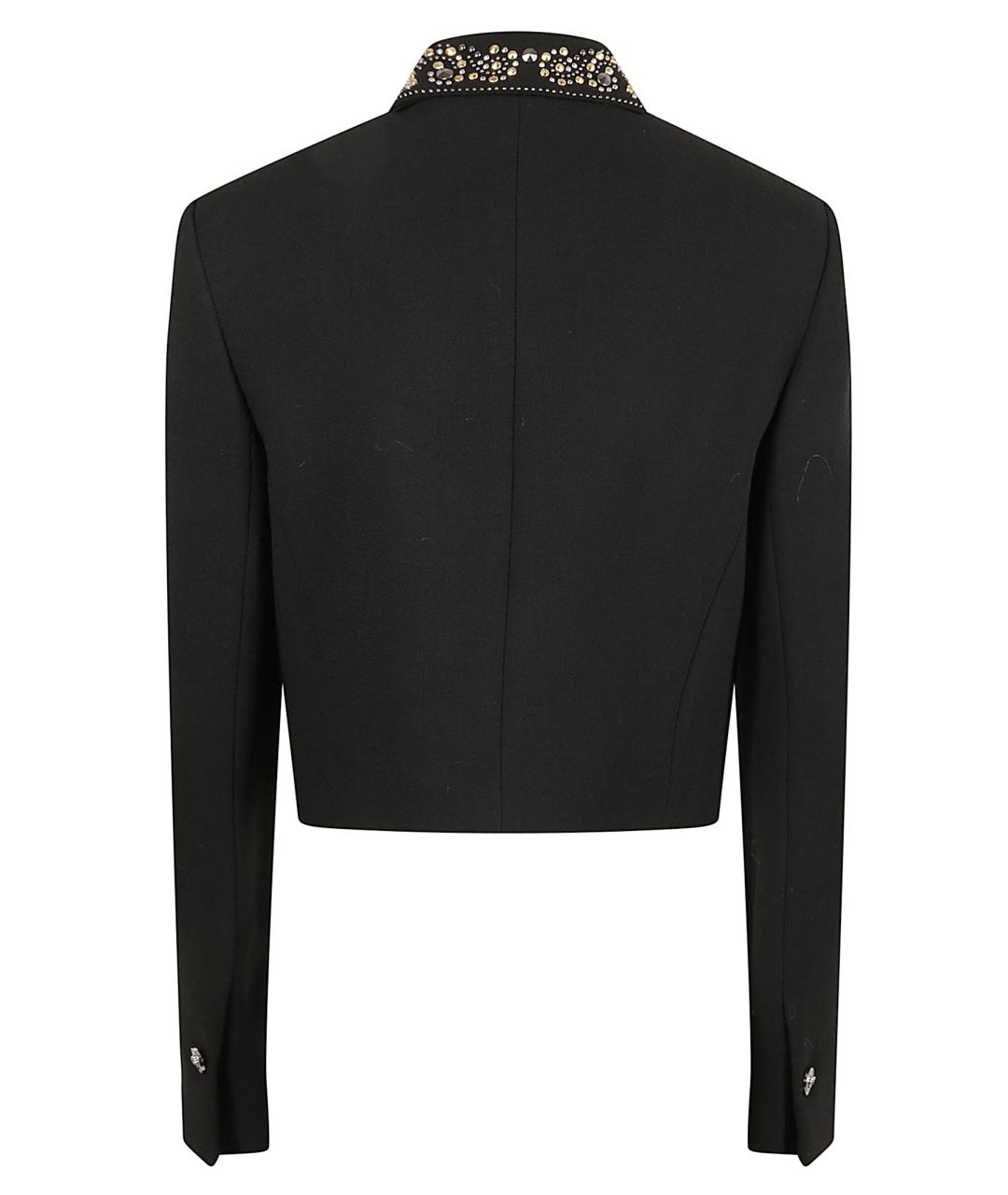 VERSACE Черный шерстяной жакет/пиджак, фото 3