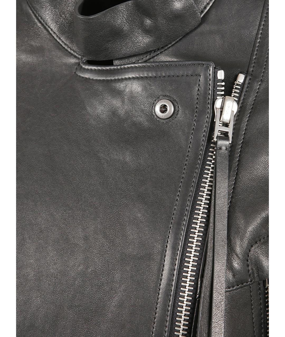 TOM FORD Черная кожаная куртка, фото 2