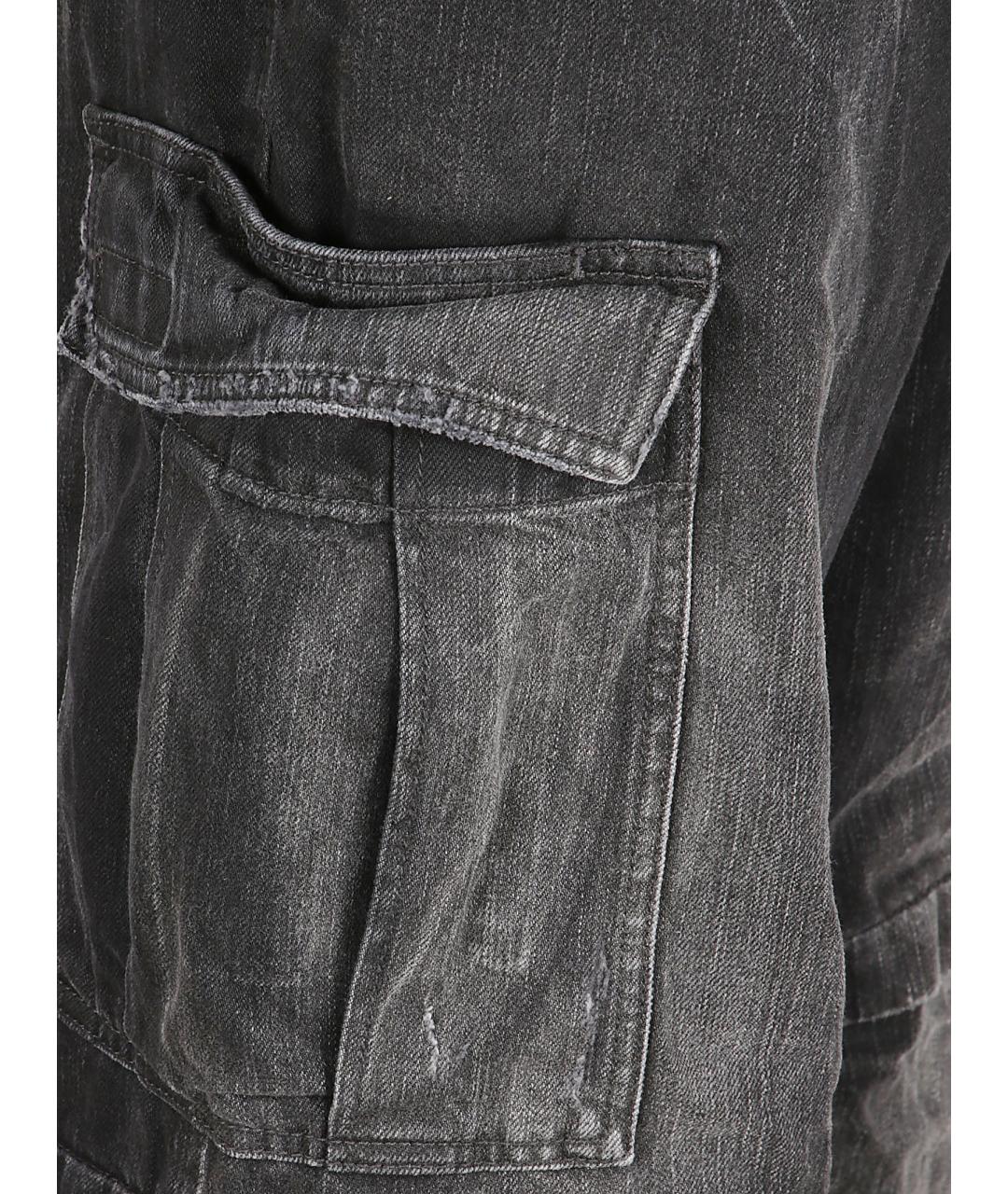 BALENCIAGA Черные хлопковые прямые джинсы, фото 2