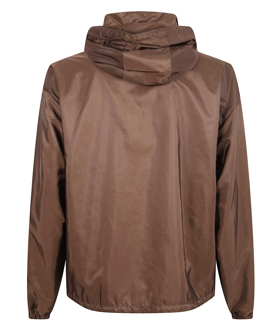 PRADA Коричневая синтетическая куртка, фото 3