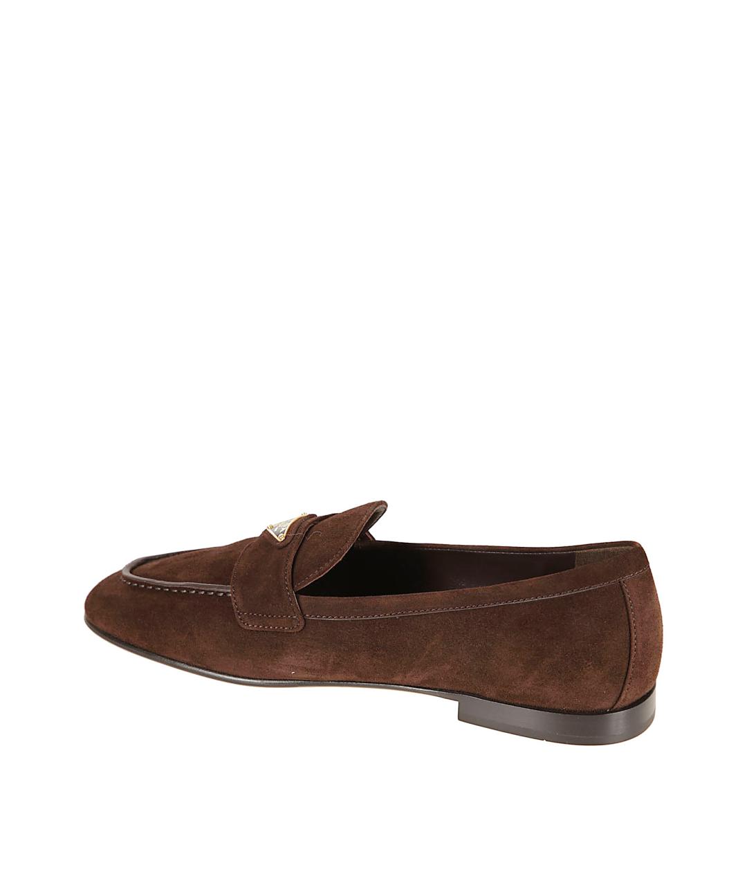 PRADA Коричневые замшевые лоферы, фото 3