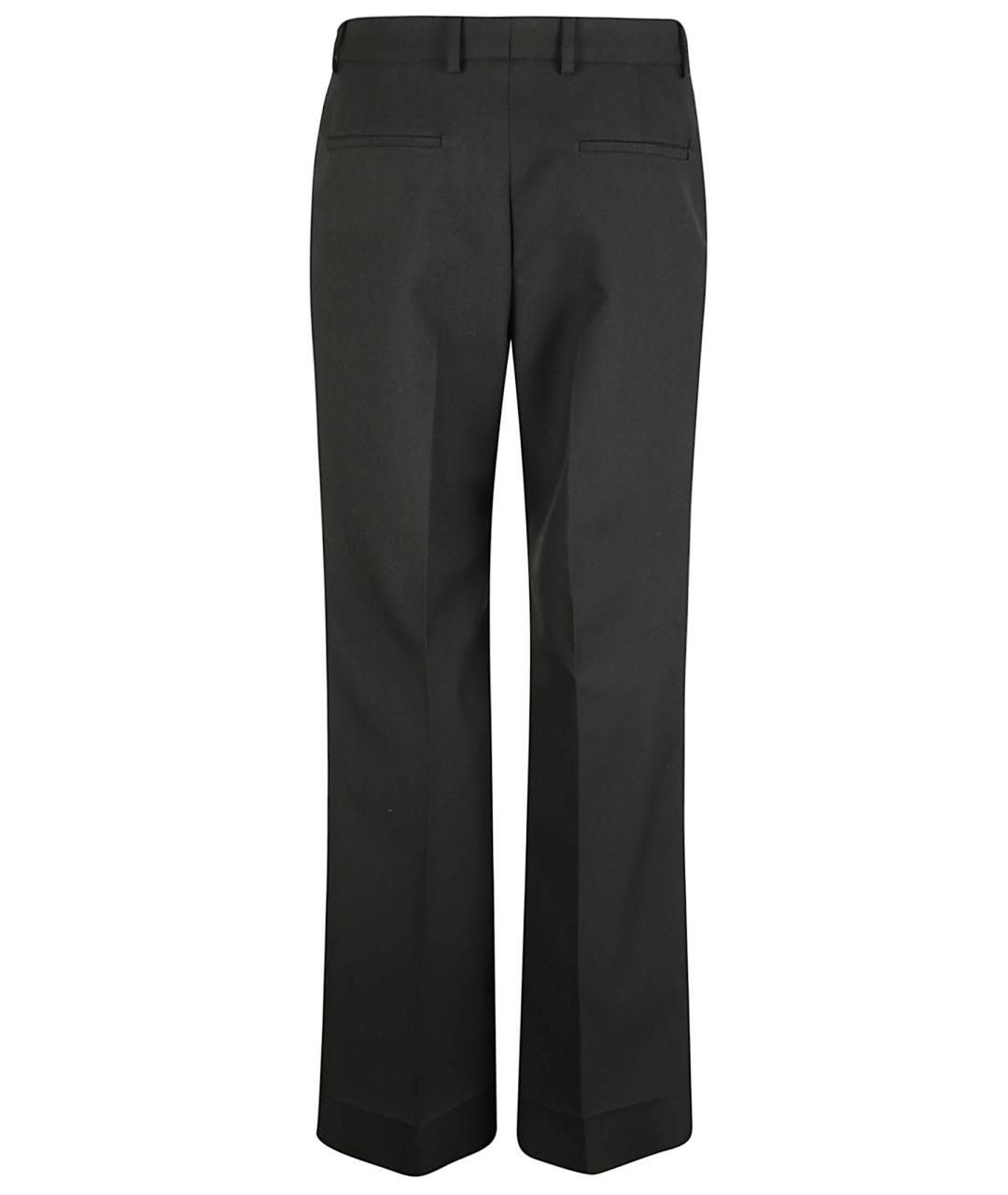 VALENTINO Черные полиэстеровые классические брюки, фото 3