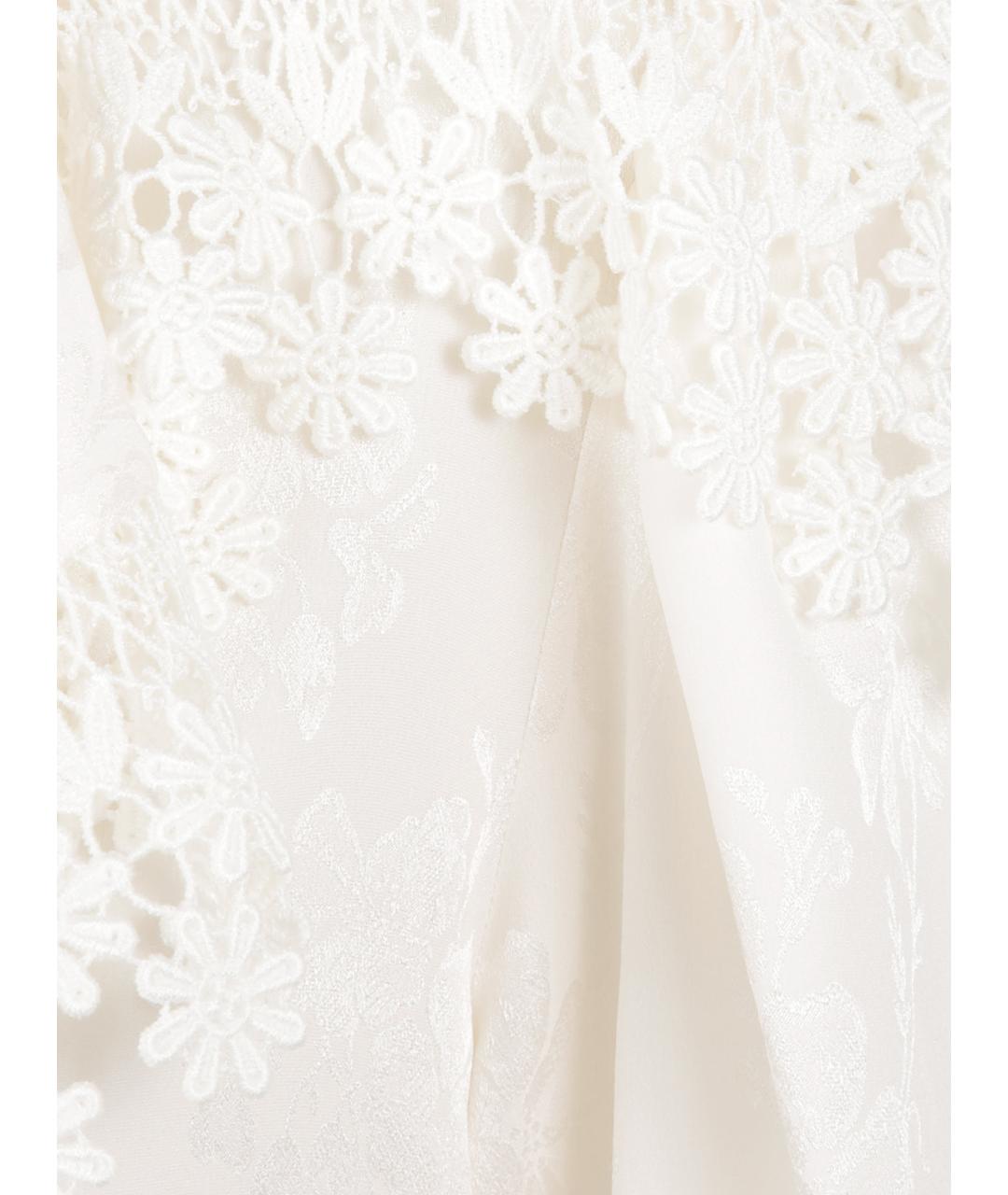 CHLOE Белая шелковая блузы, фото 2