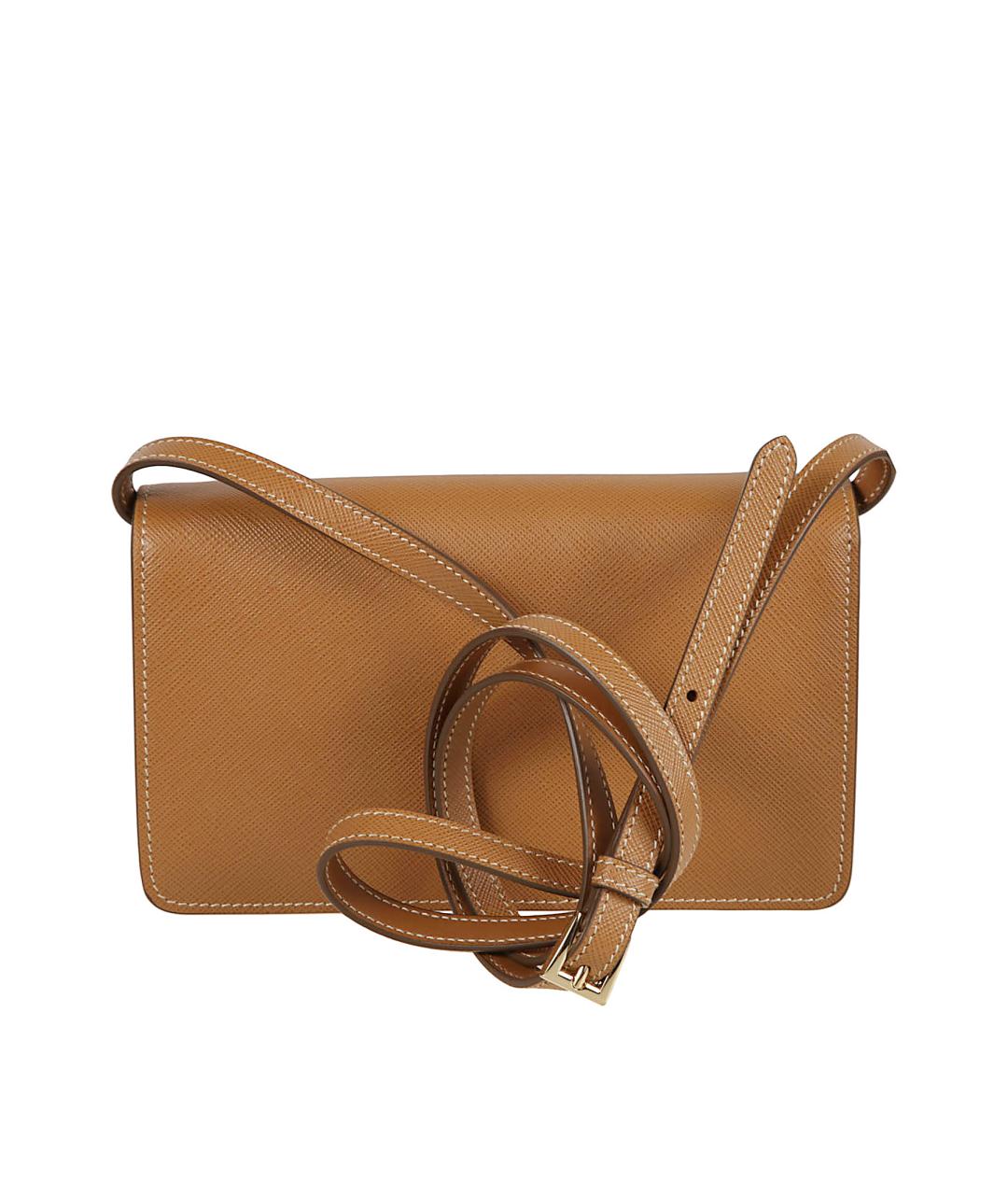 PRADA Бежевая кожаная сумка через плечо, фото 2