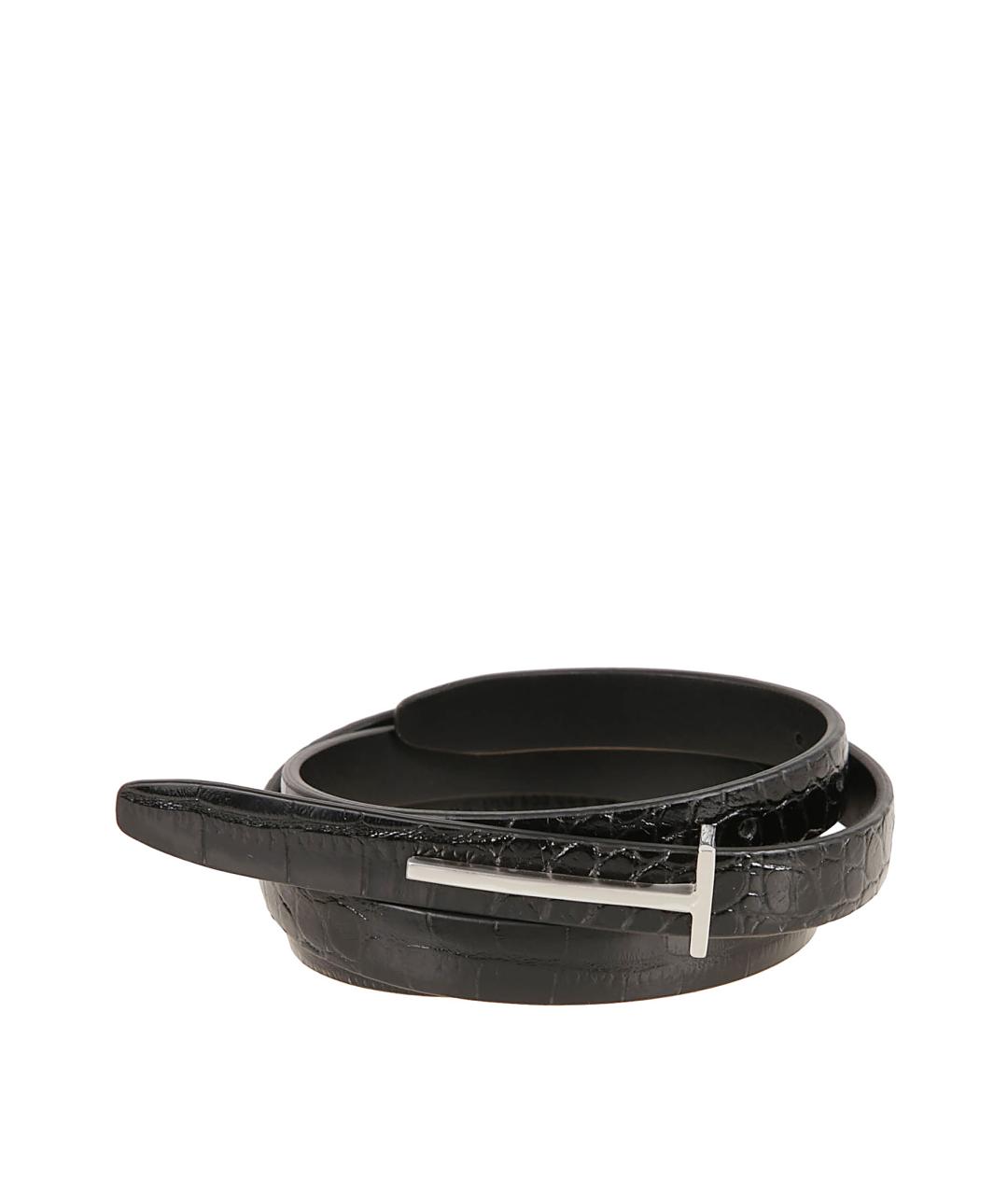 TOM FORD Черный кожаный ремень, фото 2