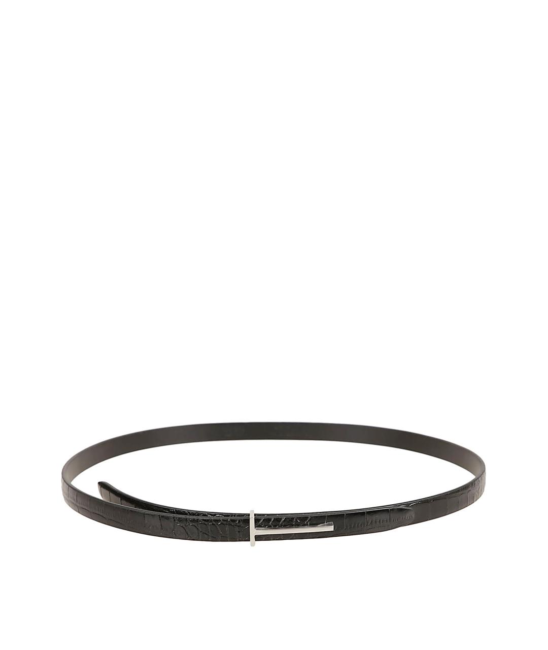 TOM FORD Черный кожаный ремень, фото 1