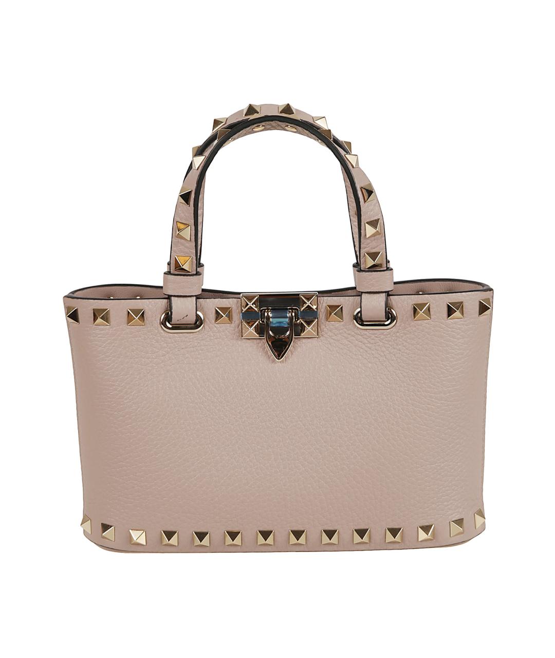 VALENTINO Бежевая кожаная сумка через плечо, фото 1