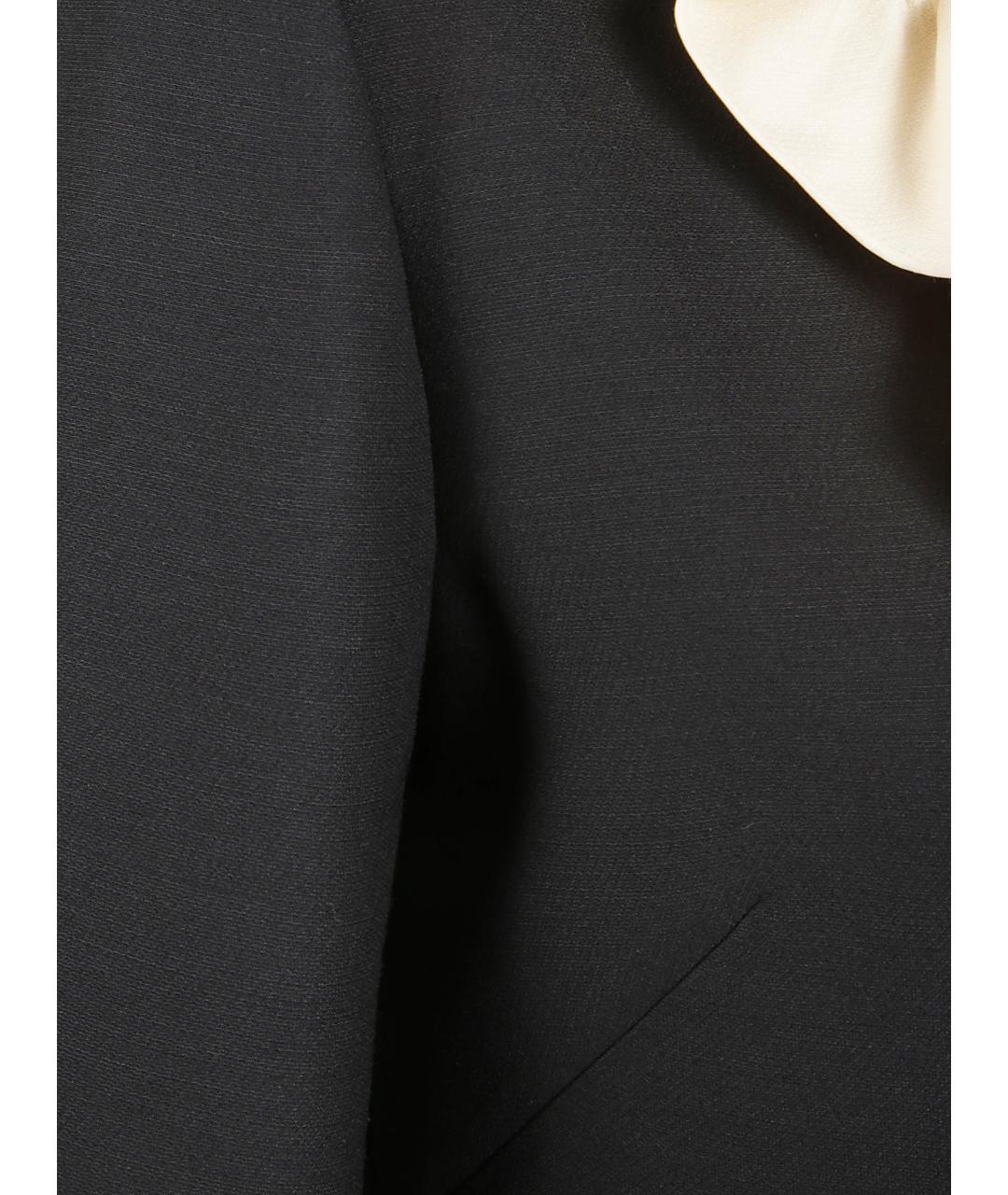 VALENTINO Черное шерстяное коктейльное платье, фото 2