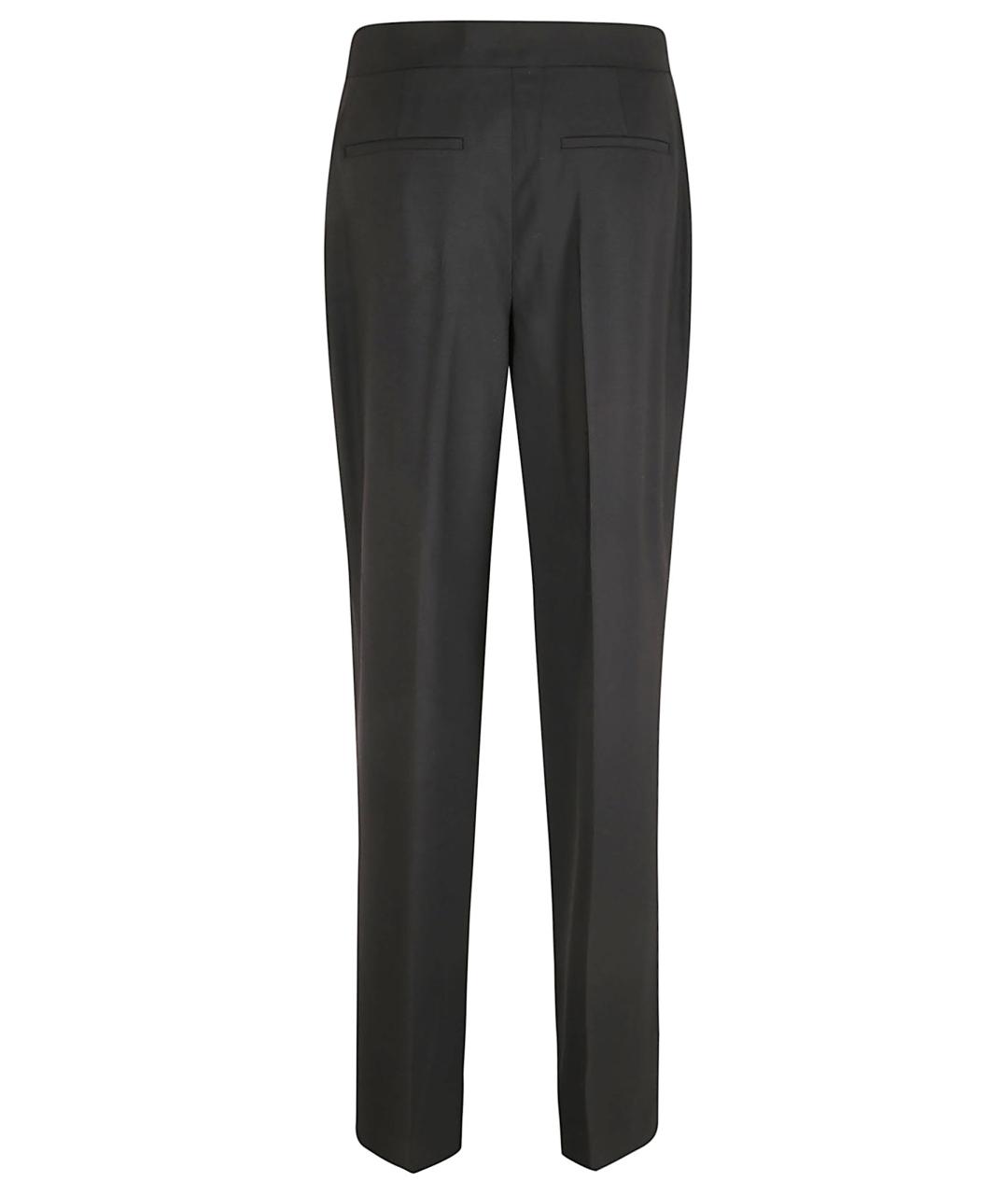 TORY BURCH Черные полиэстеровые прямые брюки, фото 3