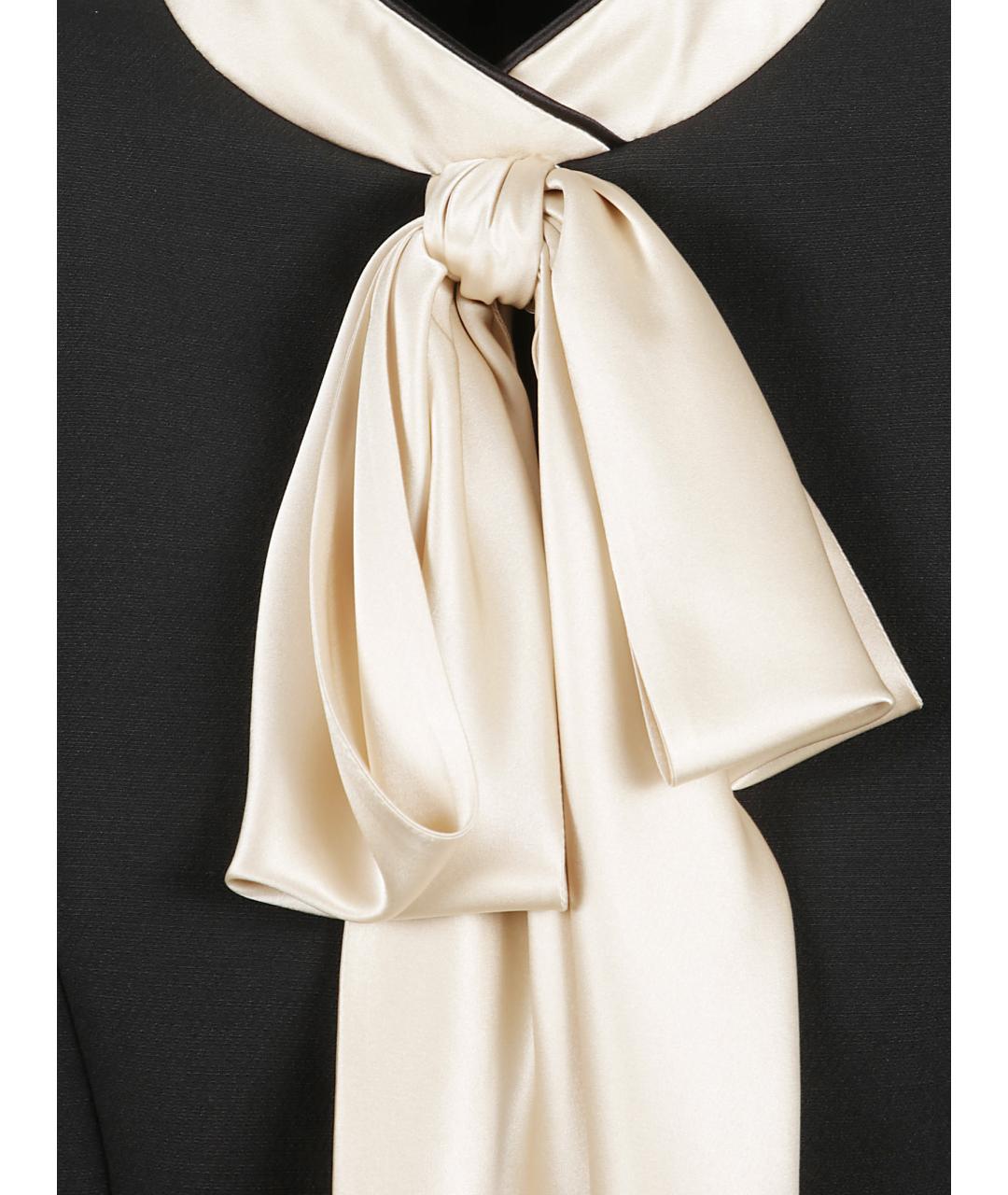 VALENTINO Черное шерстяное коктейльное платье, фото 2