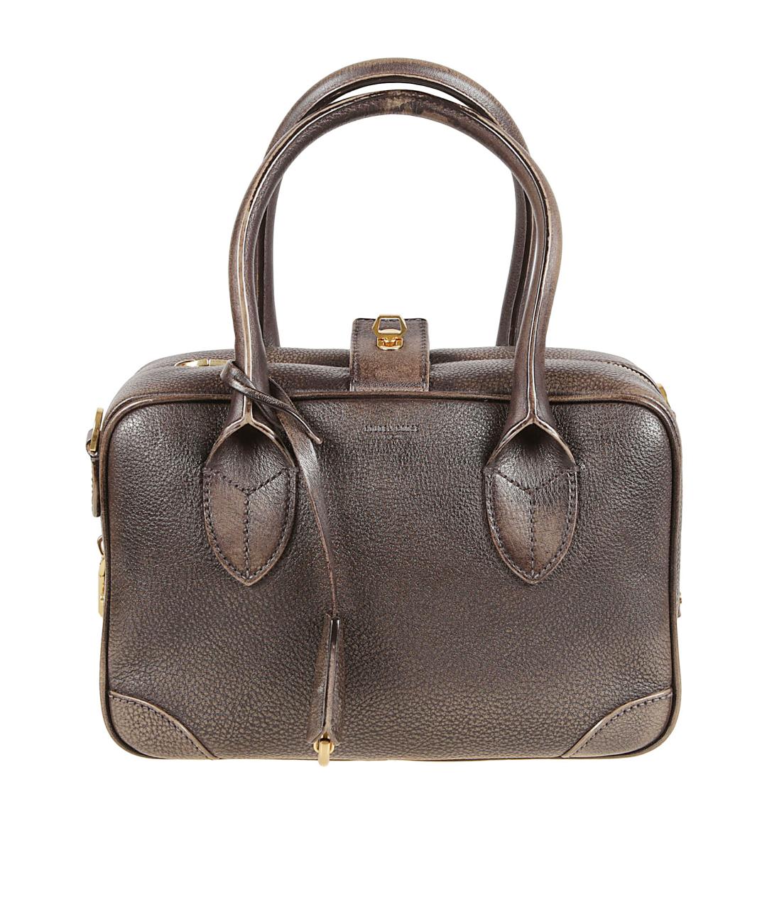 GOLDEN GOOSE DELUXE BRAND Коричневая кожаная сумка тоут, фото 1