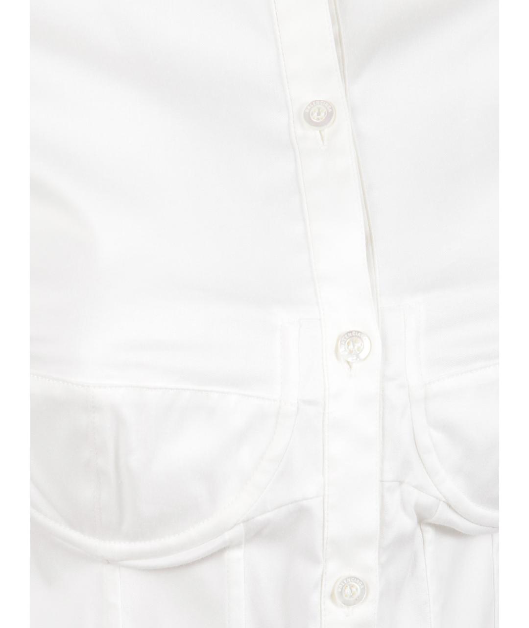 BALENCIAGA Белая хлопковая рубашка, фото 2