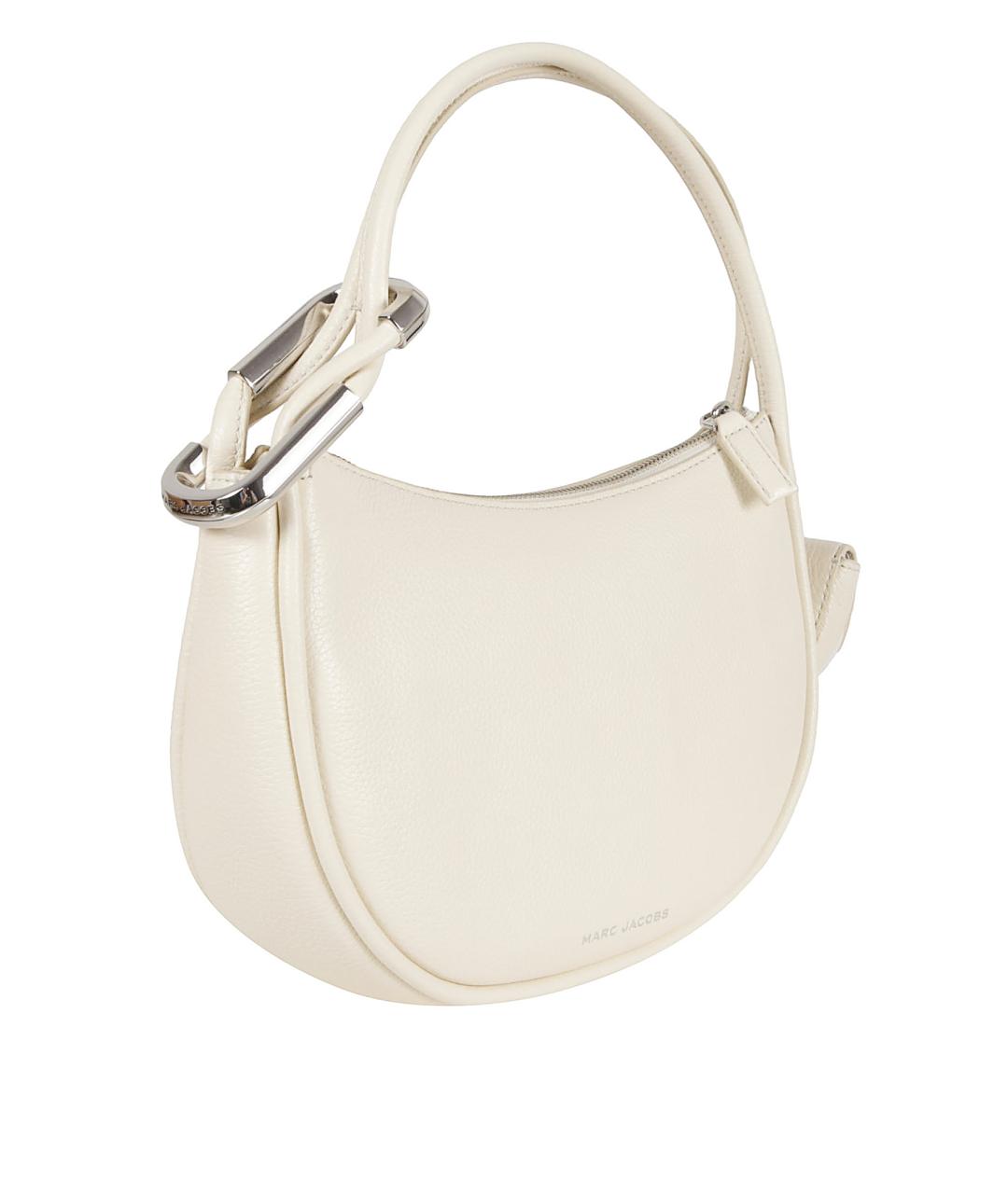 MARC JACOBS Белая кожаная сумка с короткими ручками, фото 3