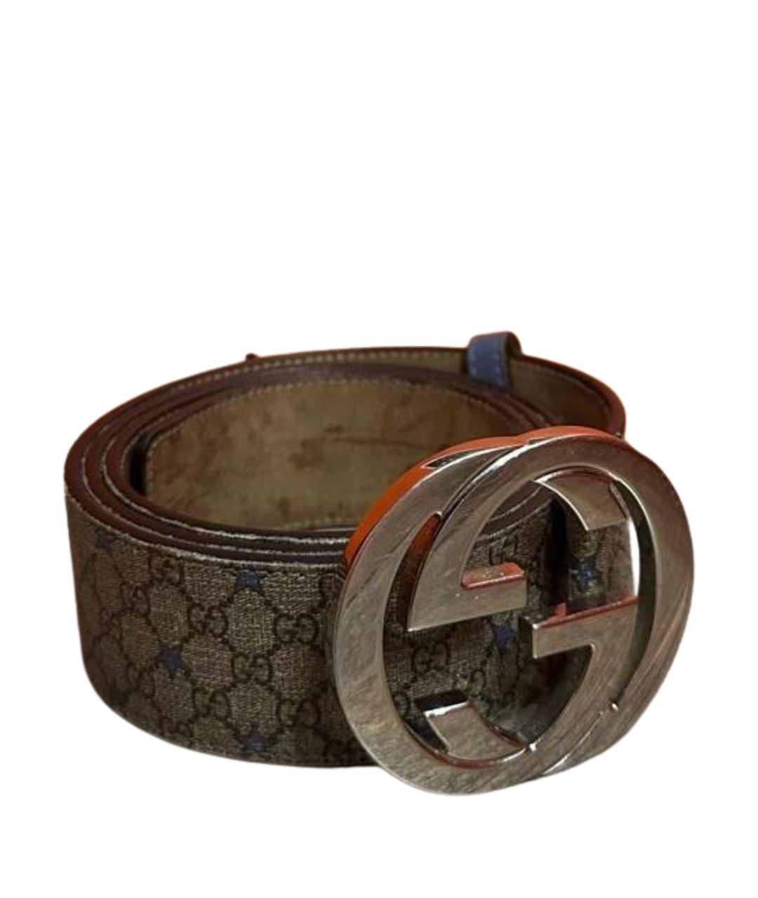 GUCCI Бежевый кожаный ремень, фото 1