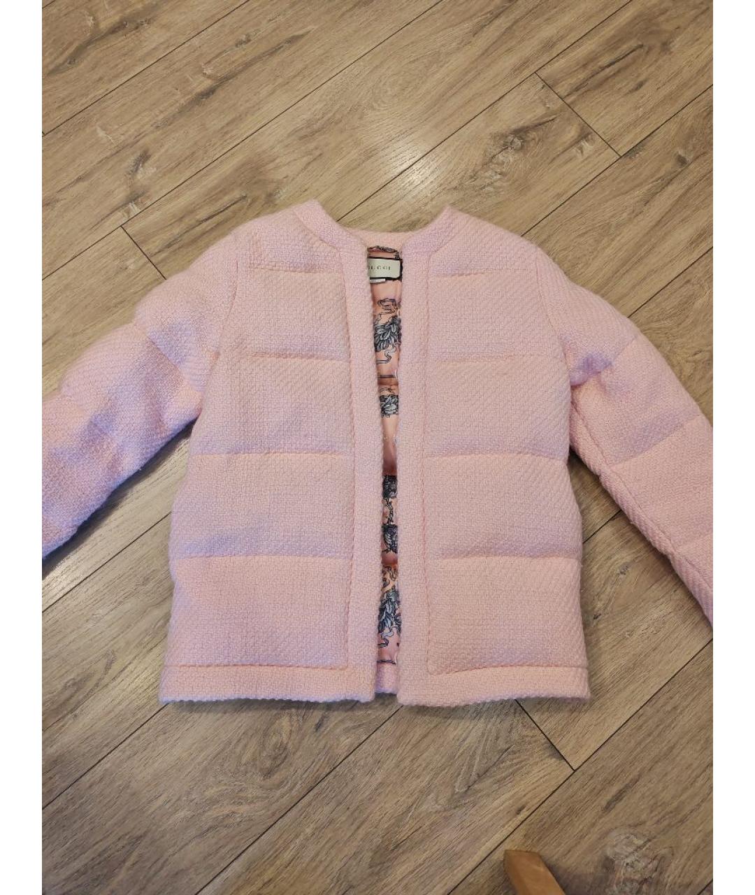 GUCCI Розовая шерстяная куртка, фото 10