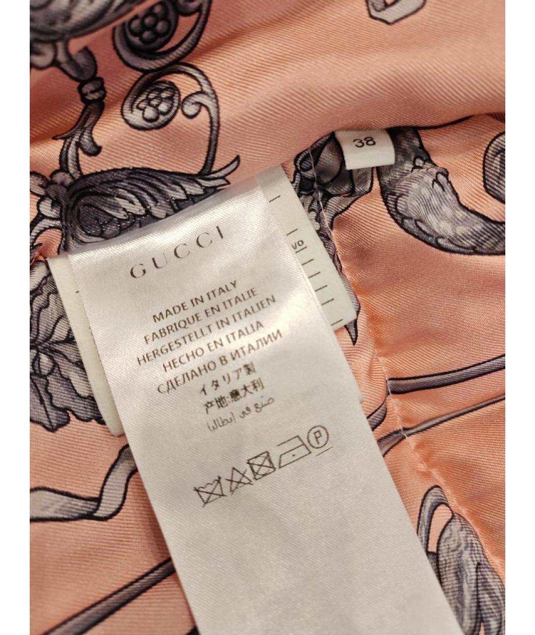 GUCCI Розовая шерстяная куртка, фото 5