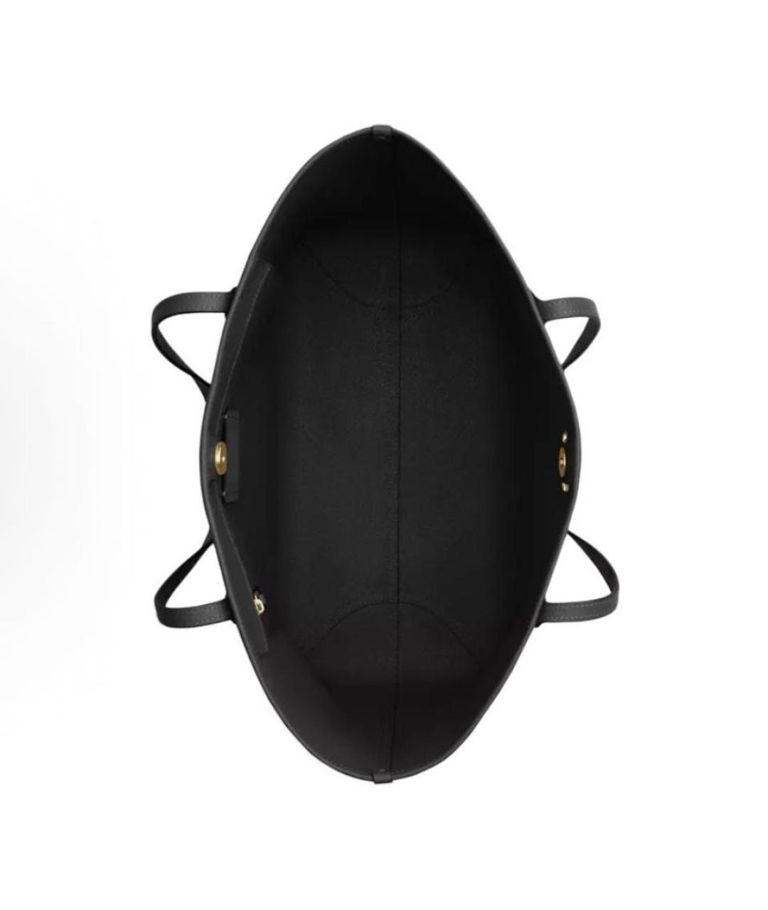 COACH Черная кожаная сумка тоут, фото 3