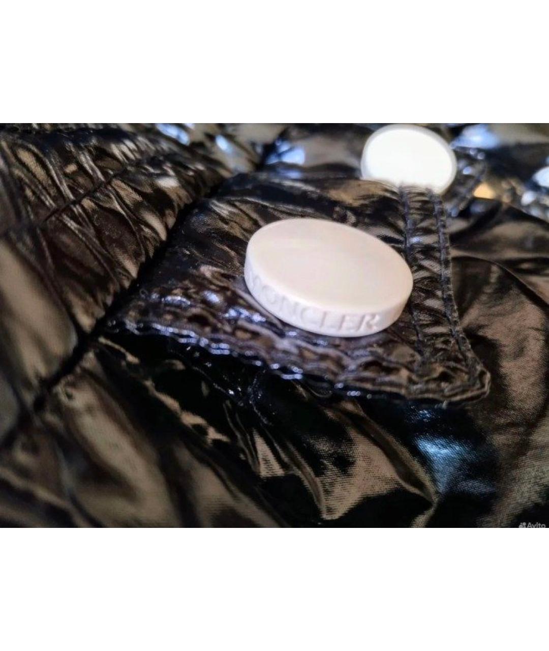 MONCLER Черный шерстяной пуховик, фото 8