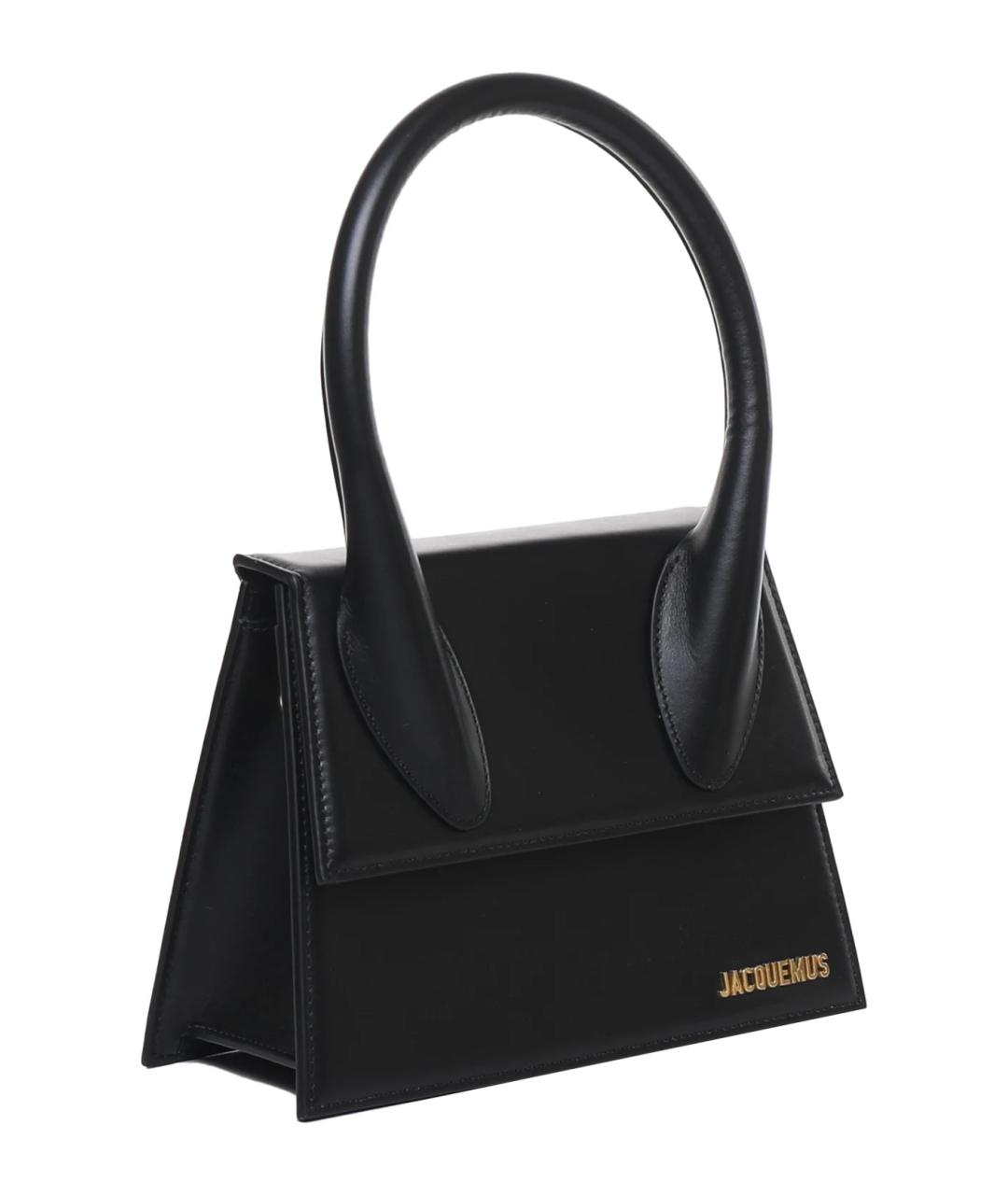JACQUEMUS Черная сумка с короткими ручками, фото 2