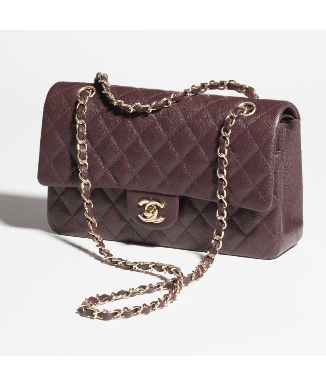 CHANEL Коричневая кожаная сумка через плечо, фото 2