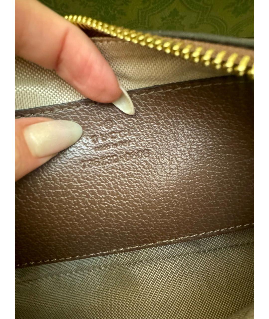 GUCCI Бежевая кожаная сумка через плечо, фото 6