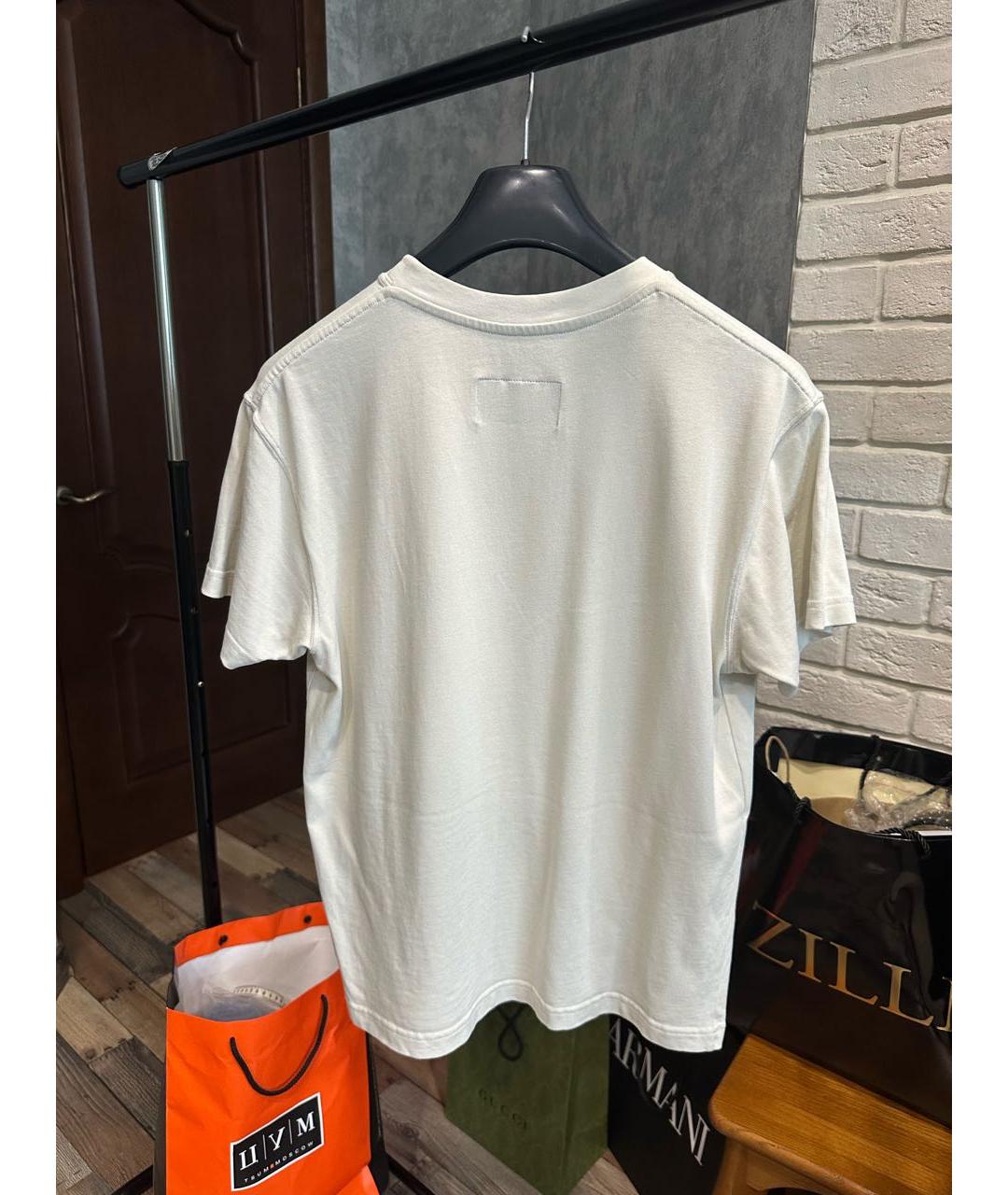 A-COLD-WALL* Бежевая хлопковая футболка, фото 3