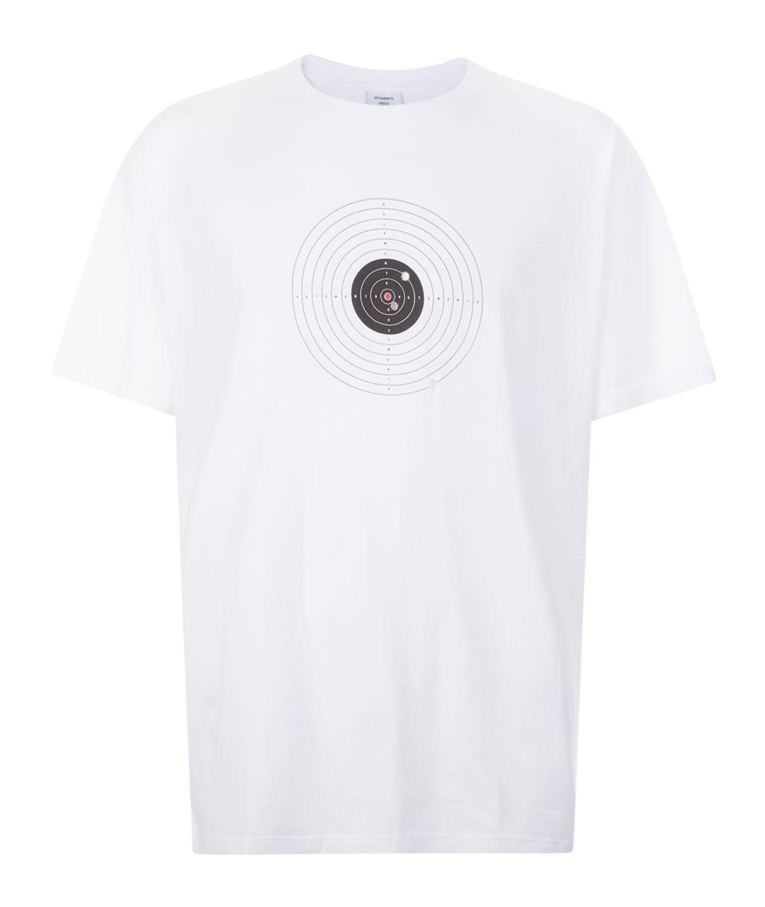 VETEMENTS Белая хлопковая футболка, фото 1