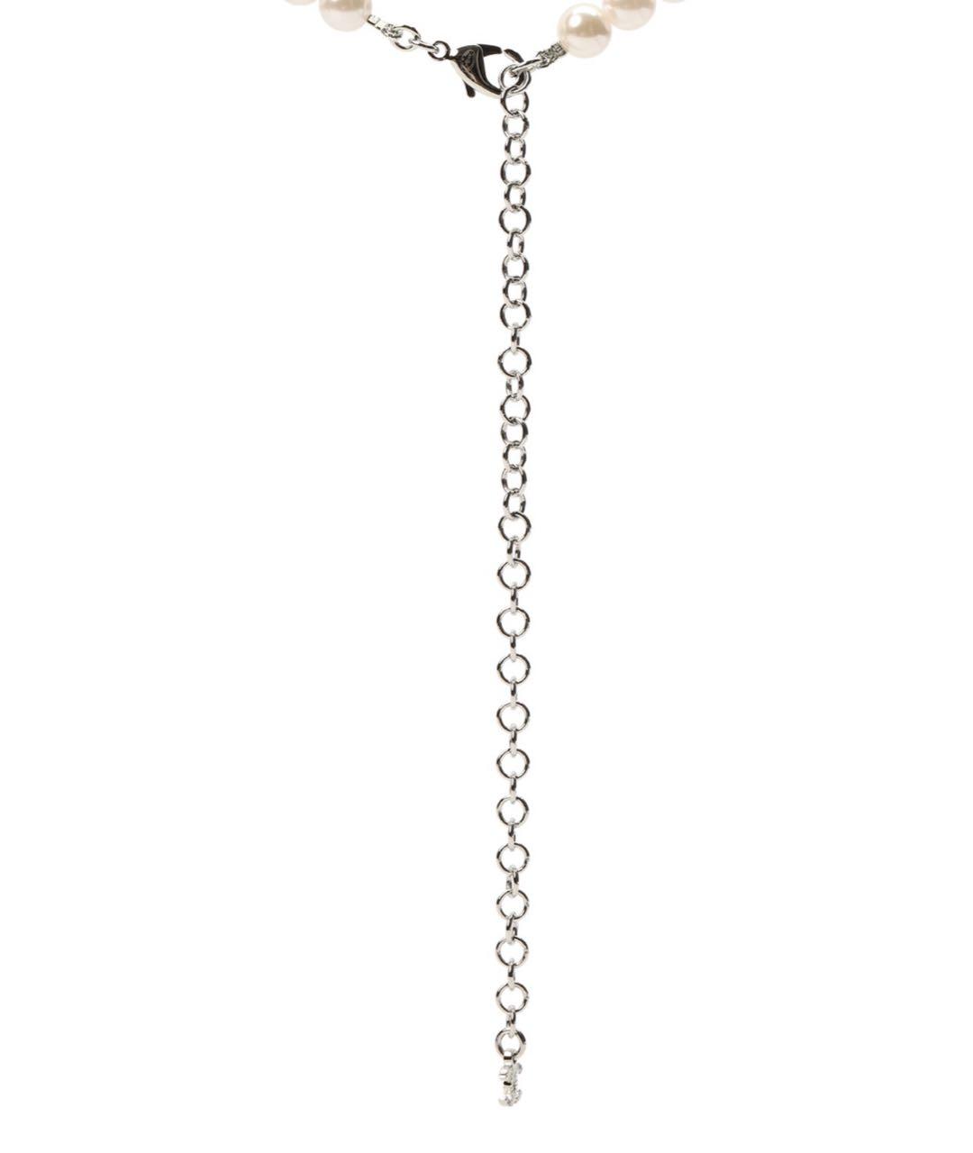 CHANEL Белое жемчужное колье, фото 3