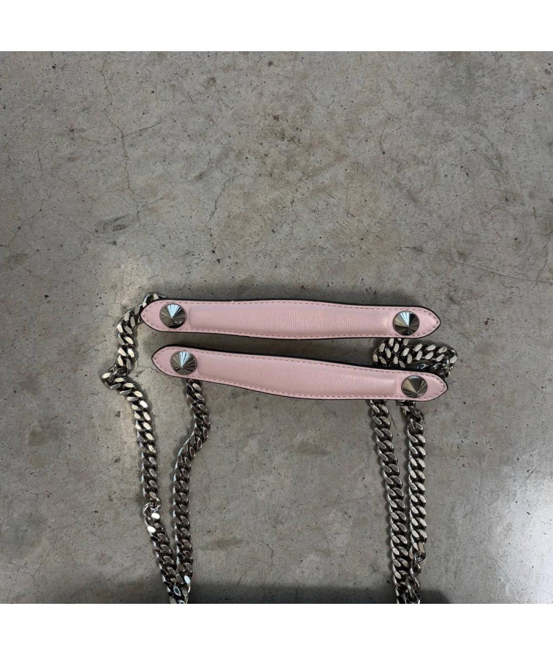 FENDI Розовая кожаная сумка через плечо, фото 8
