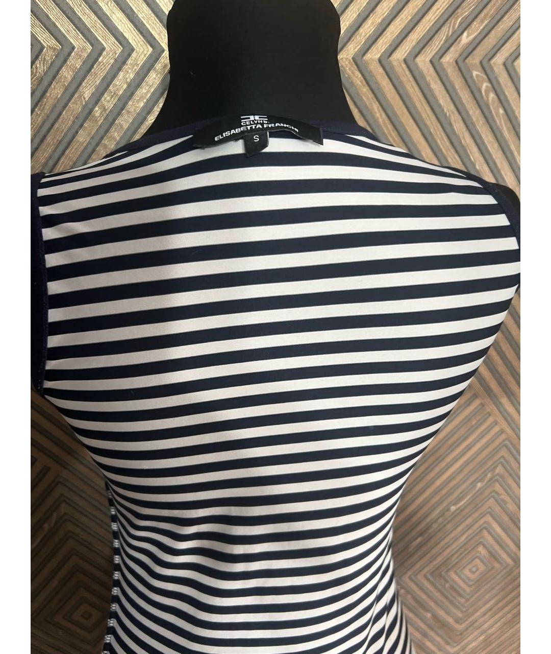 ELISABETTA FRANCHI Мульти хлопко-эластановая майка, фото 3