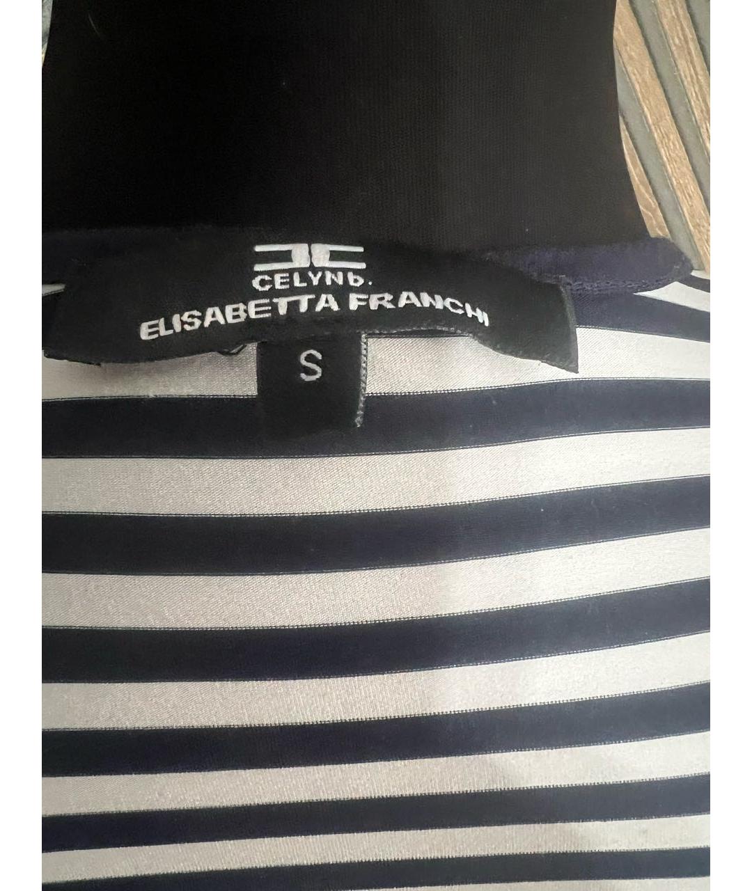 ELISABETTA FRANCHI Мульти хлопко-эластановая майка, фото 7