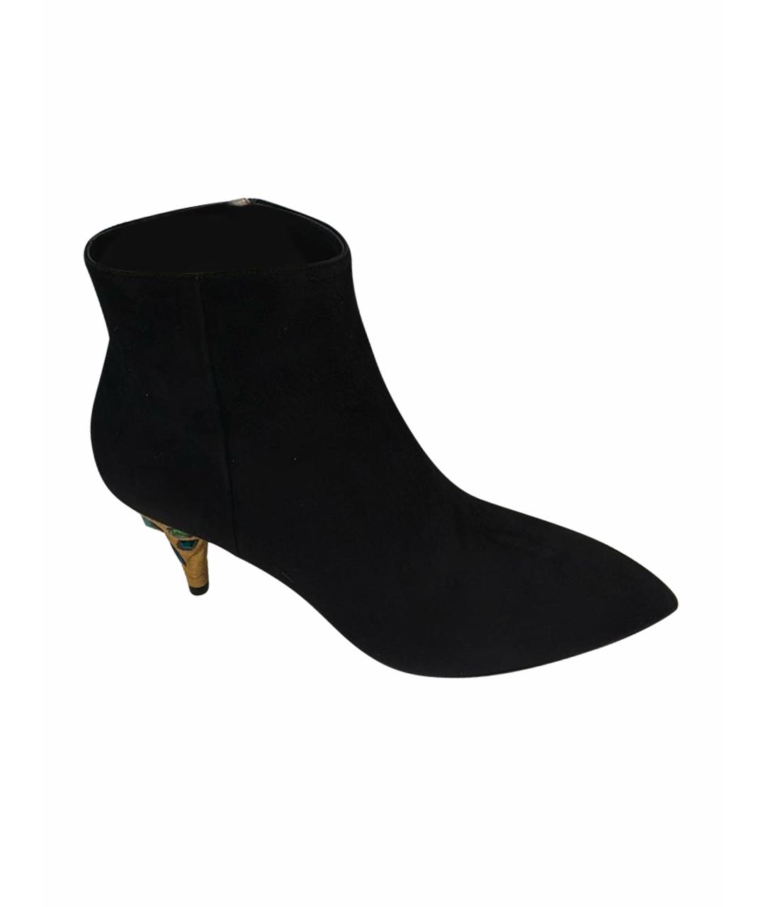 PRADA Черные замшевые ботильоны, фото 1