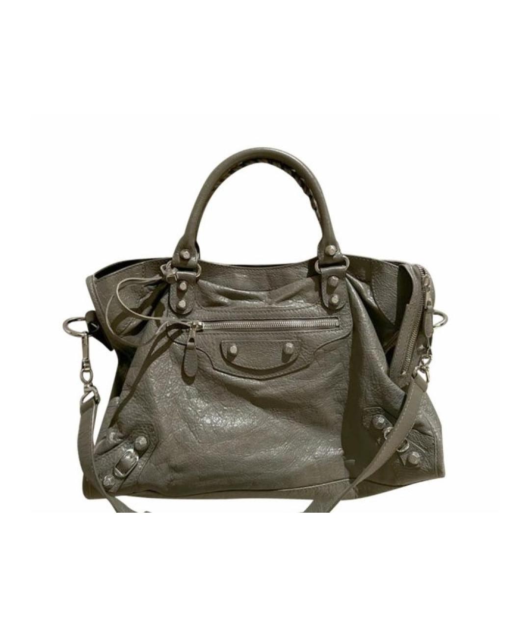 BALENCIAGA Кожаная сумка с короткими ручками, фото 1