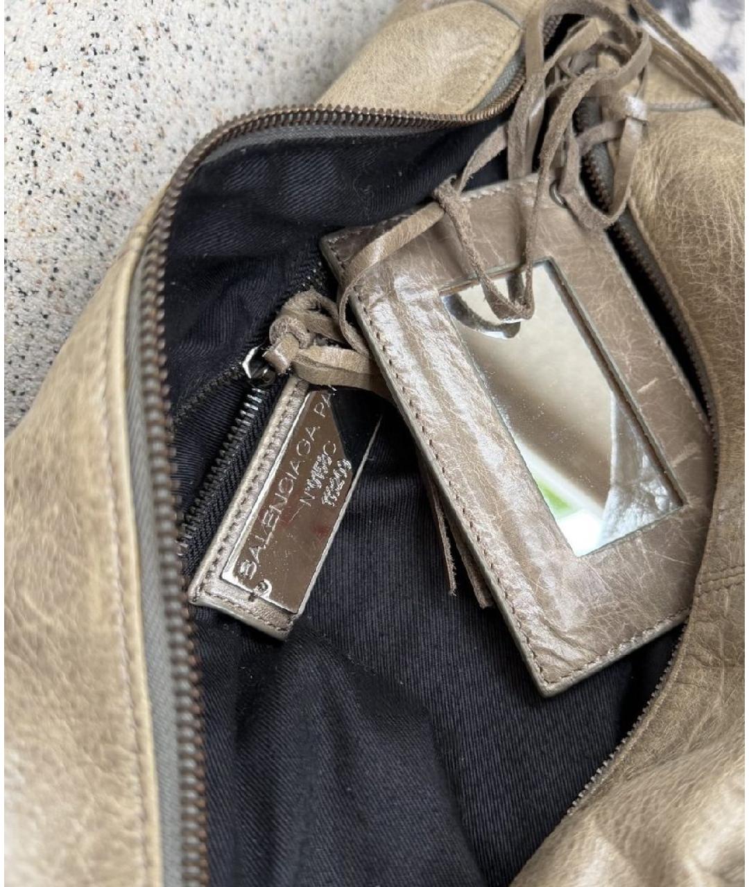 BALENCIAGA Кожаная сумка с короткими ручками, фото 8