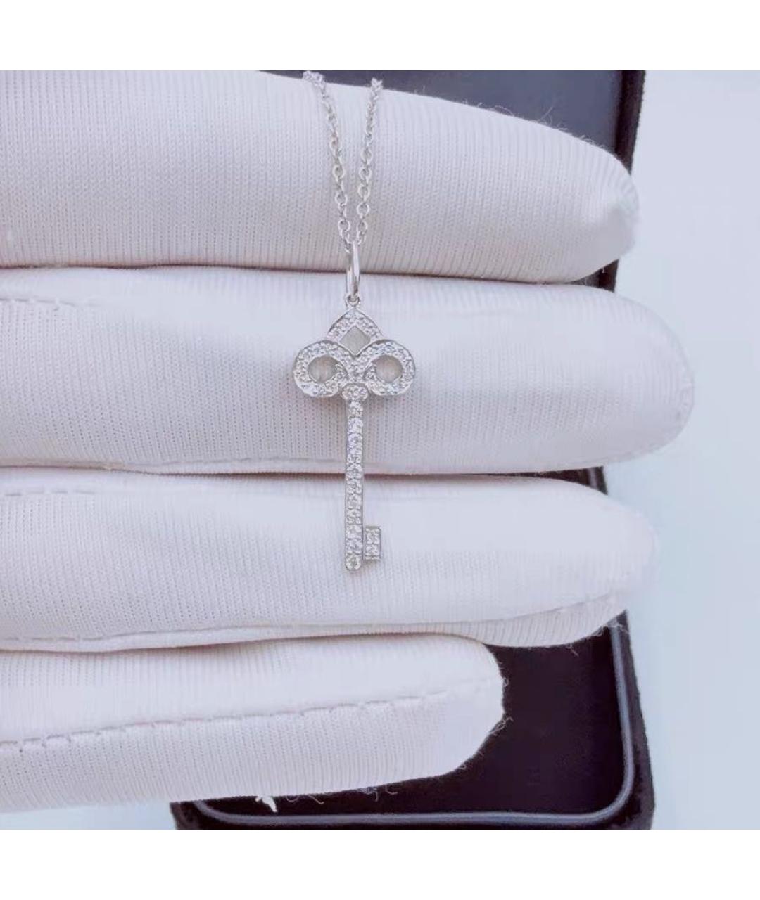 TIFFANY&CO Белое платиновое колье, фото 2