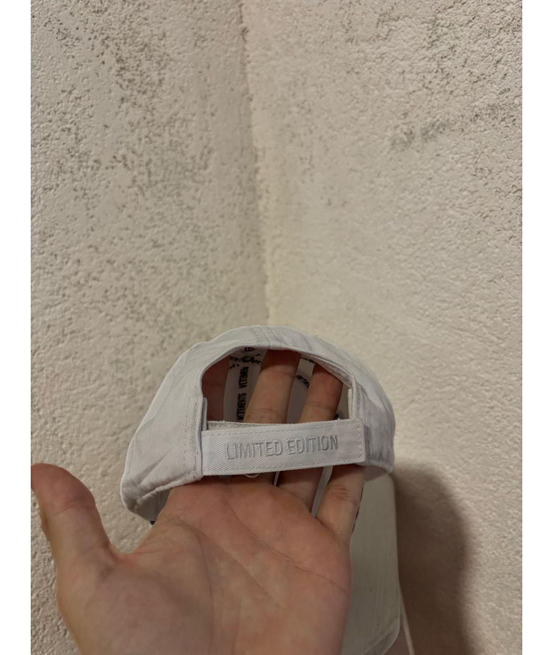 VETEMENTS Белая хлопковая кепка, фото 3