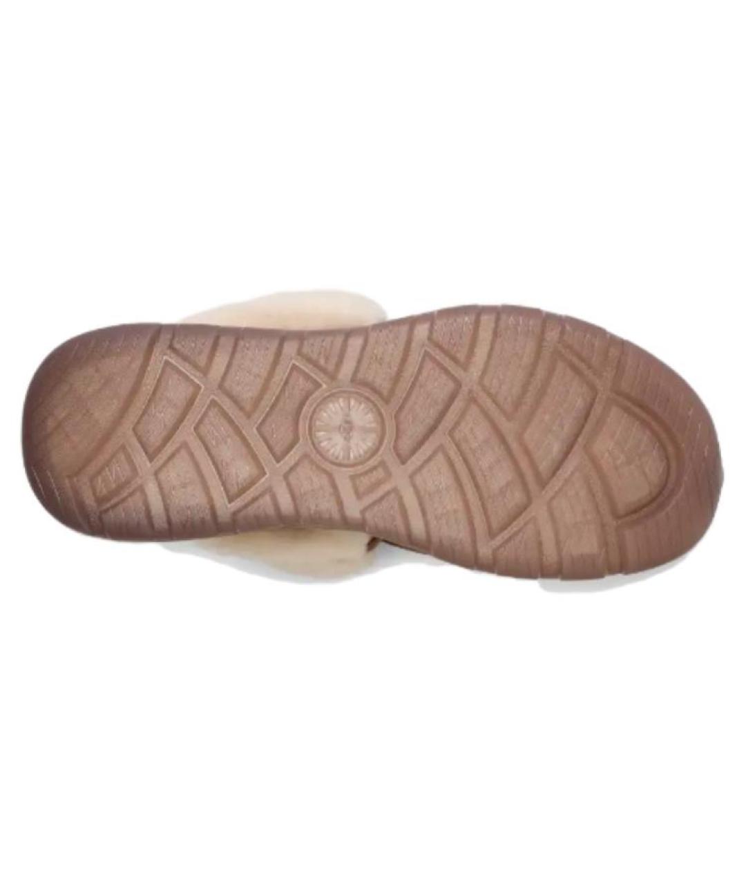 UGG AUSTRALIA Бежевые высокие ботинки, фото 5